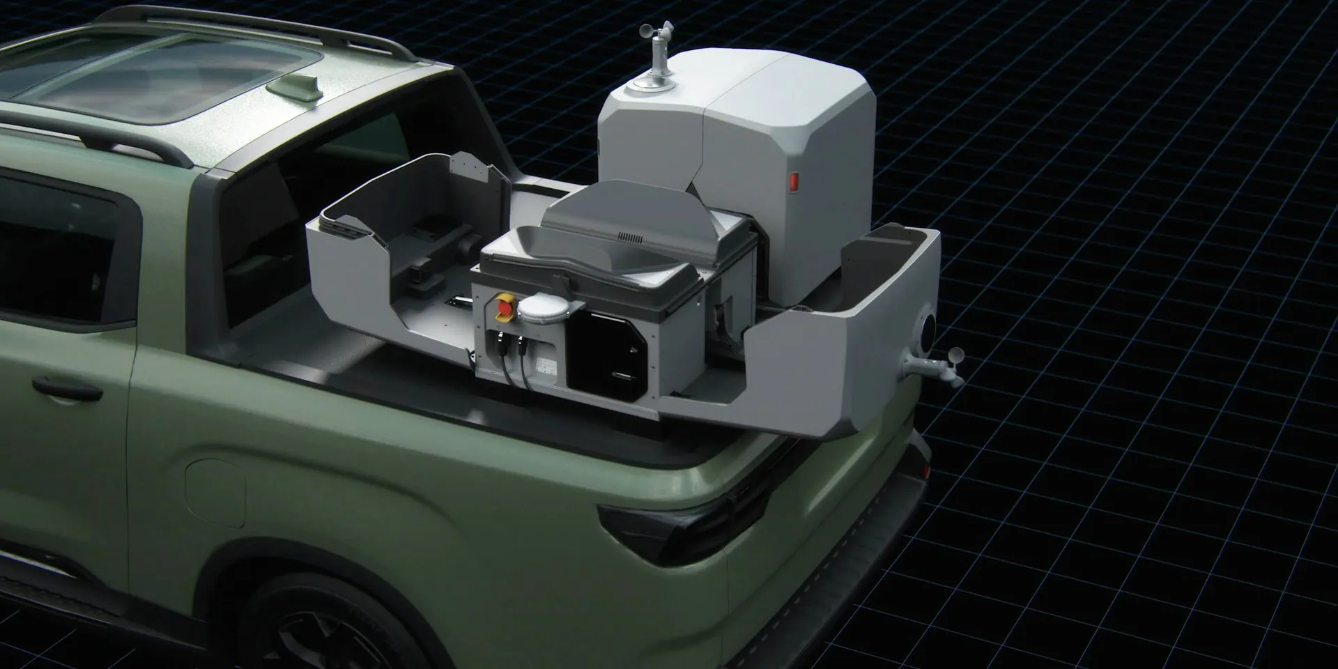 DJI Dock 4 monté sur véhicule pour déploiement mobile